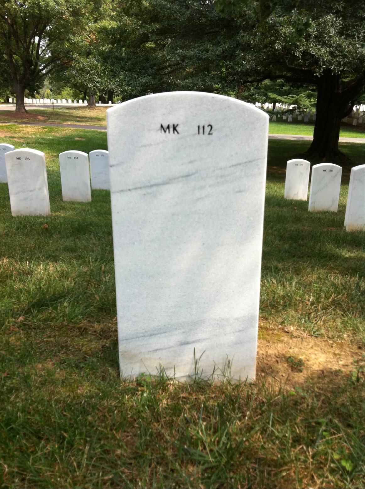 Back of headstone — Donald Baer