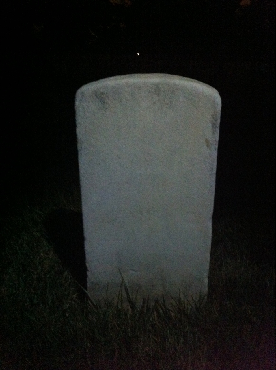 Back of headstone — Josiah Moore