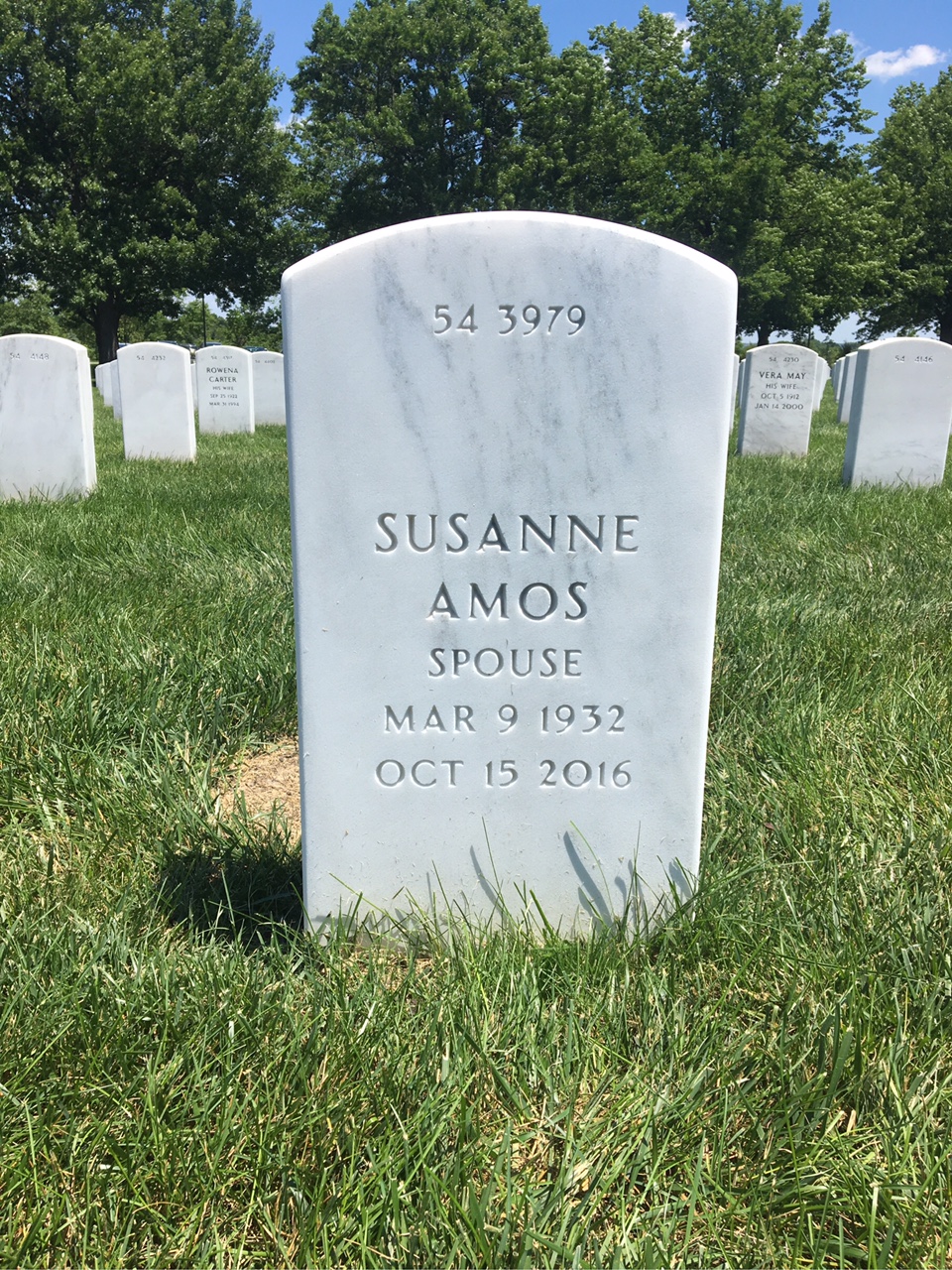 Back of headstone — Hamilton Wells