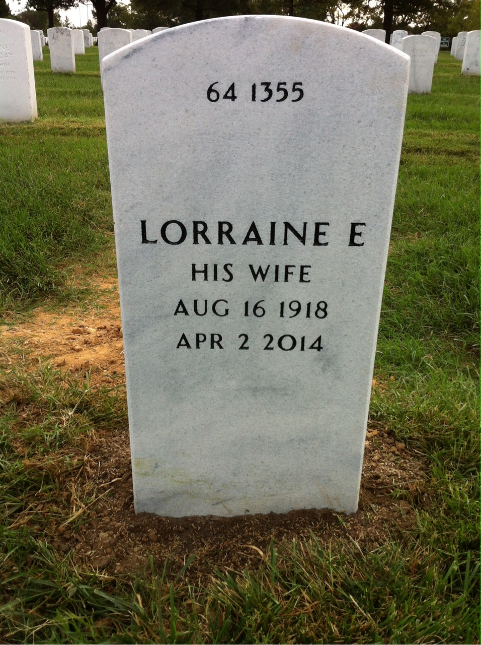 Back of headstone — Frank Murphy
