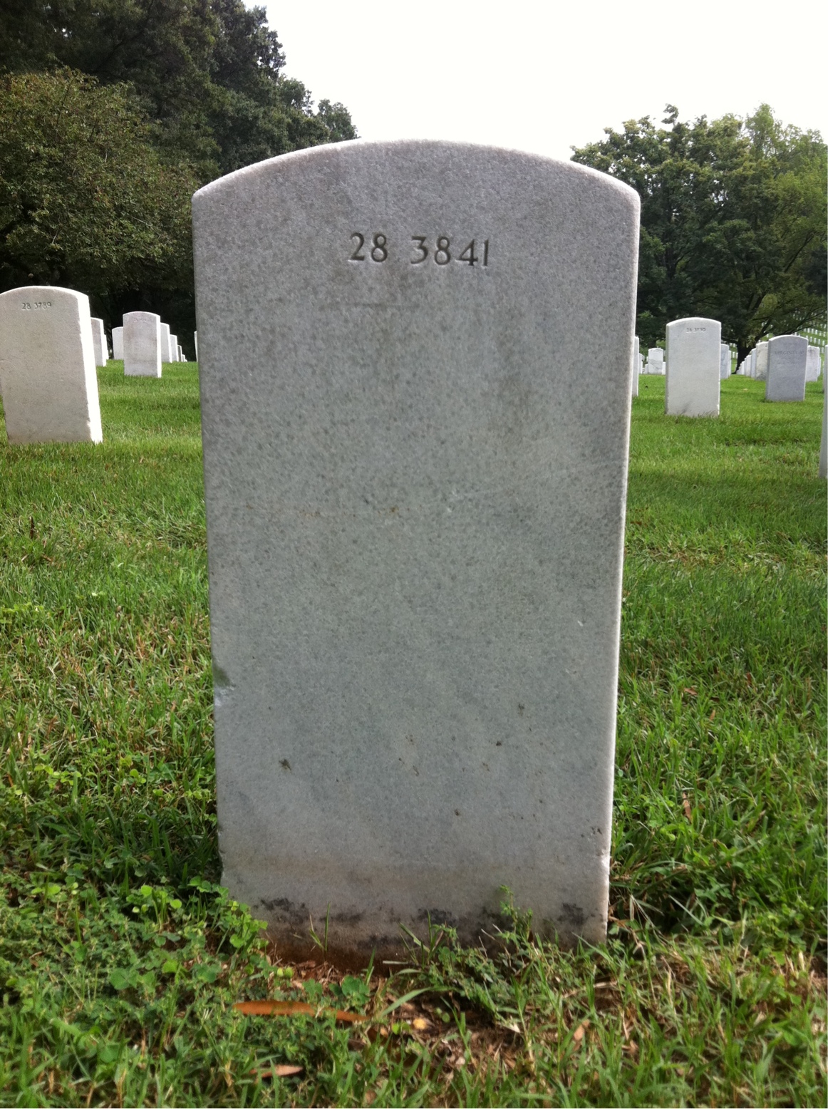Back of headstone — John Abbott