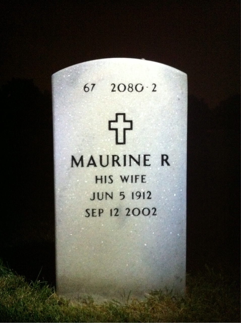 Back of headstone — Frederick Lupton