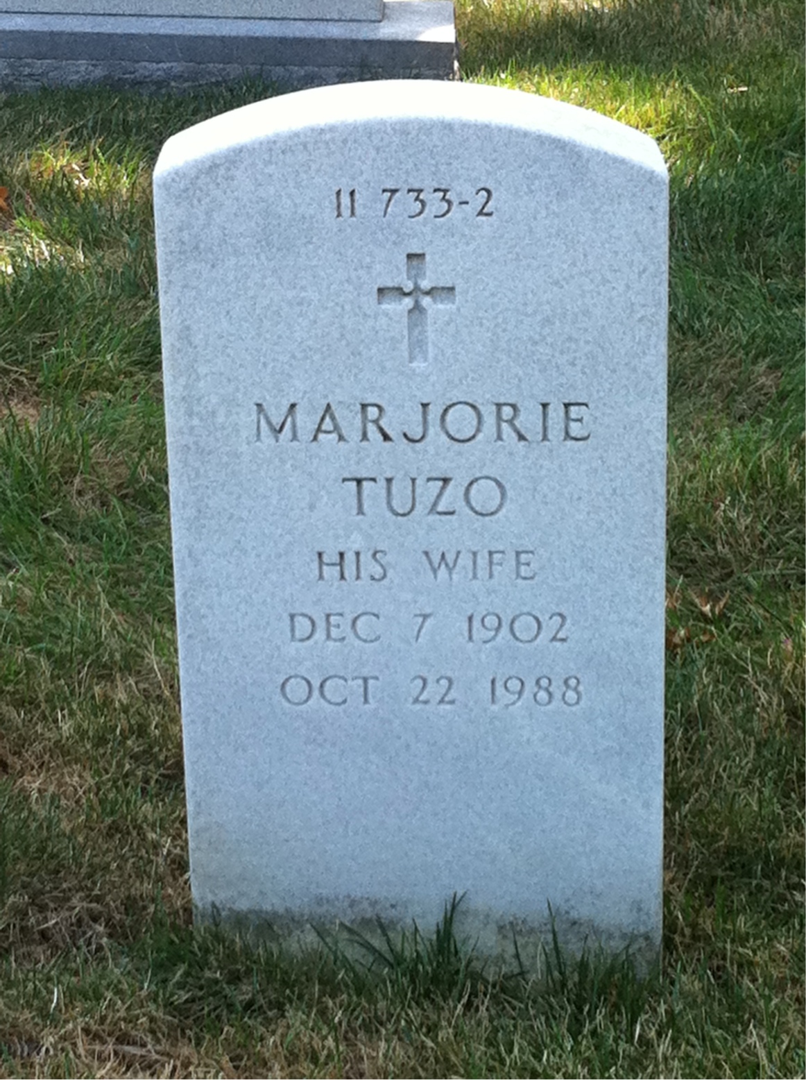 Back of headstone — John Mockrish