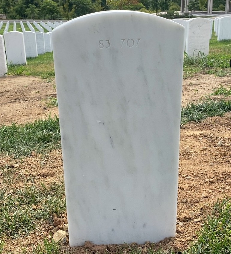 Back of headstone — Michael Corcoran