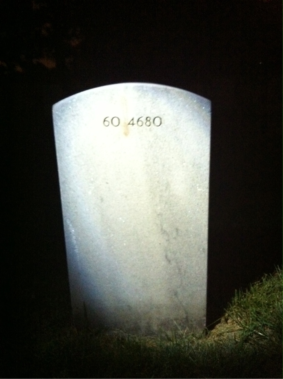Back of headstone — Douglas Musselman