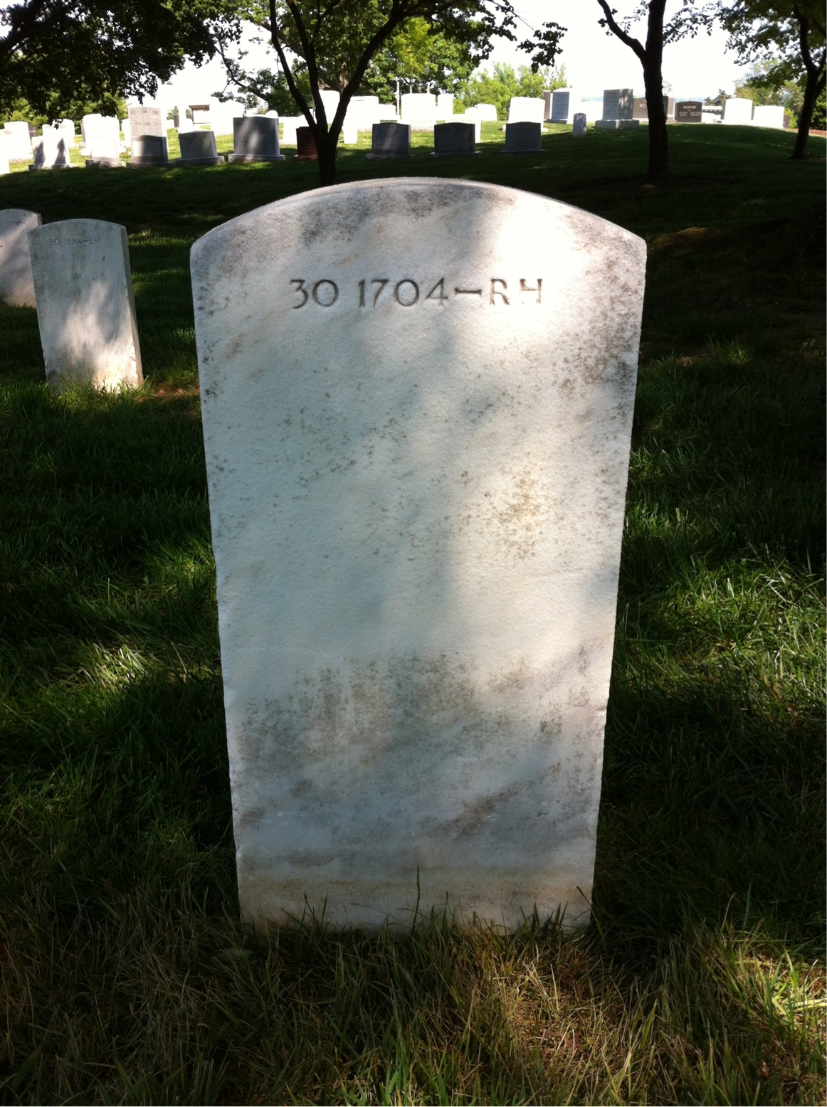 Back of headstone — Jean Andrews