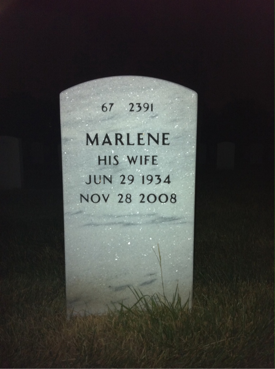 Back of headstone — Richard Hopper
