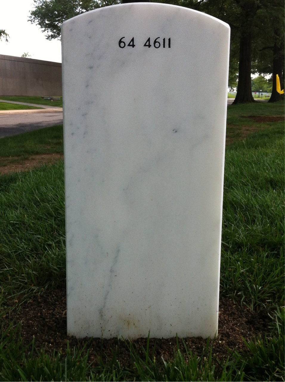 Back of headstone — William Raymond Bean