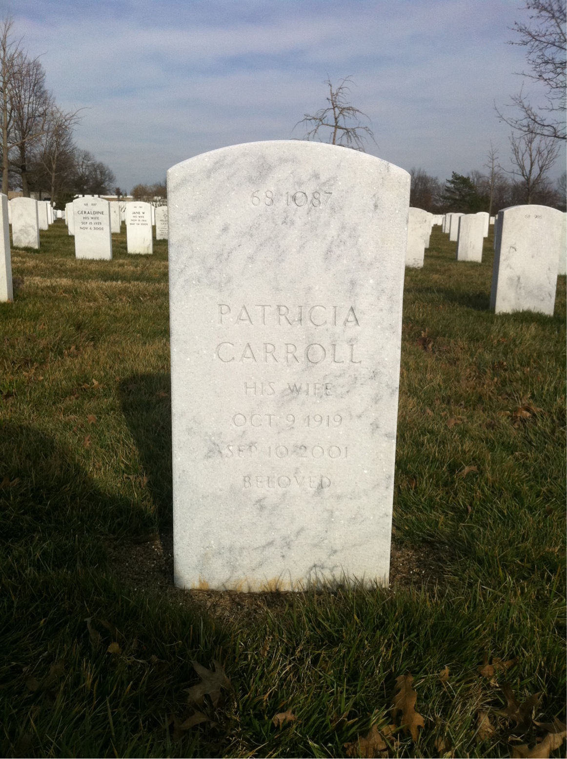 Back of headstone — Stewart Mckenney