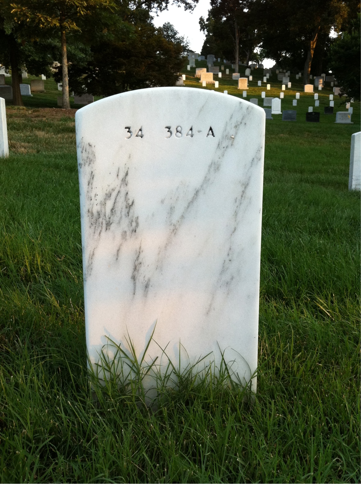 Back of headstone — Jack Smith