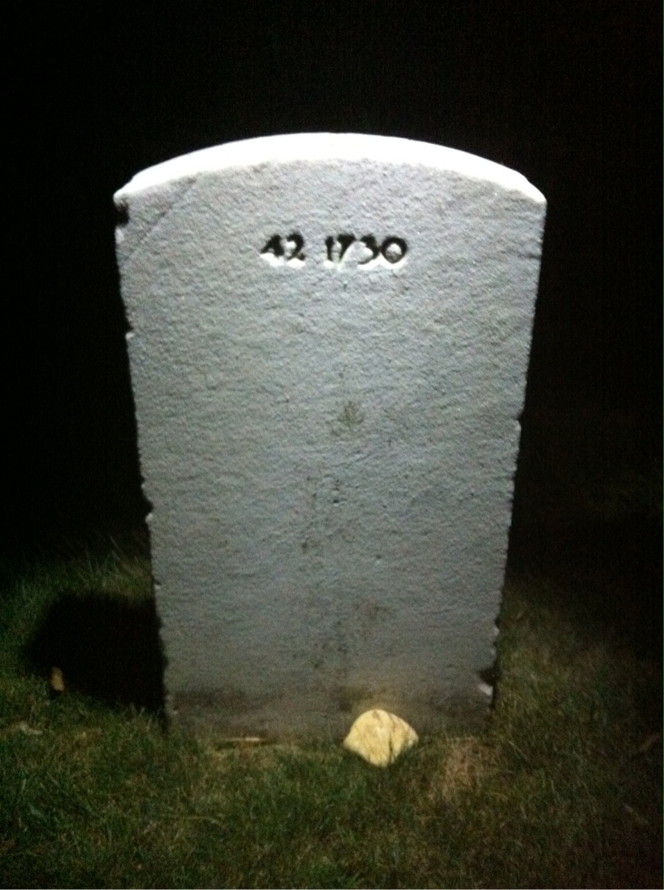 Back of headstone — Joseph Monaco