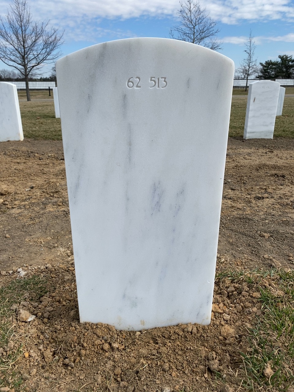 Back of headstone — William R Sanchez