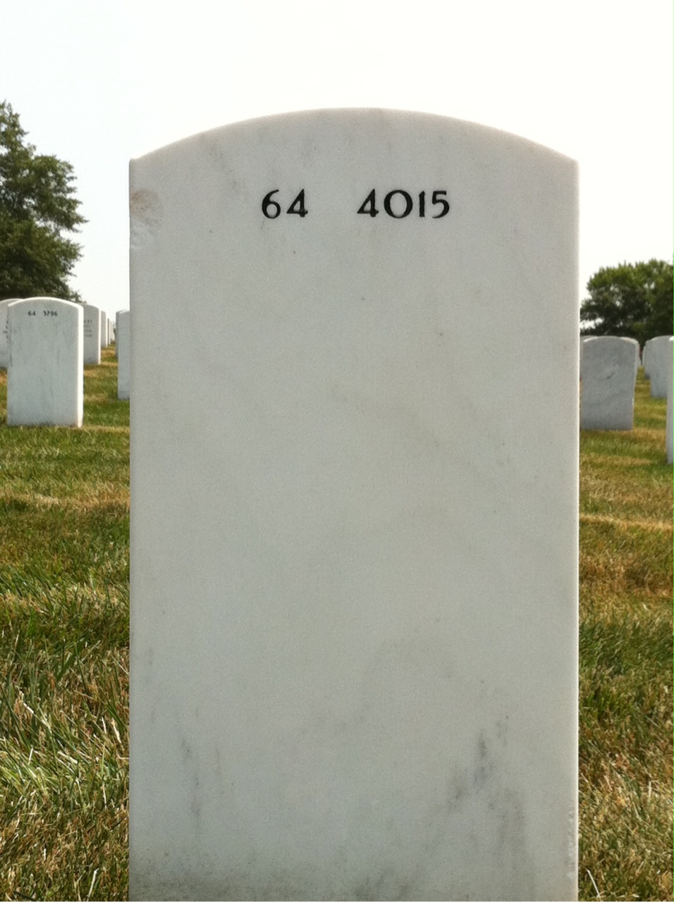 Back of headstone — Neal Norman
