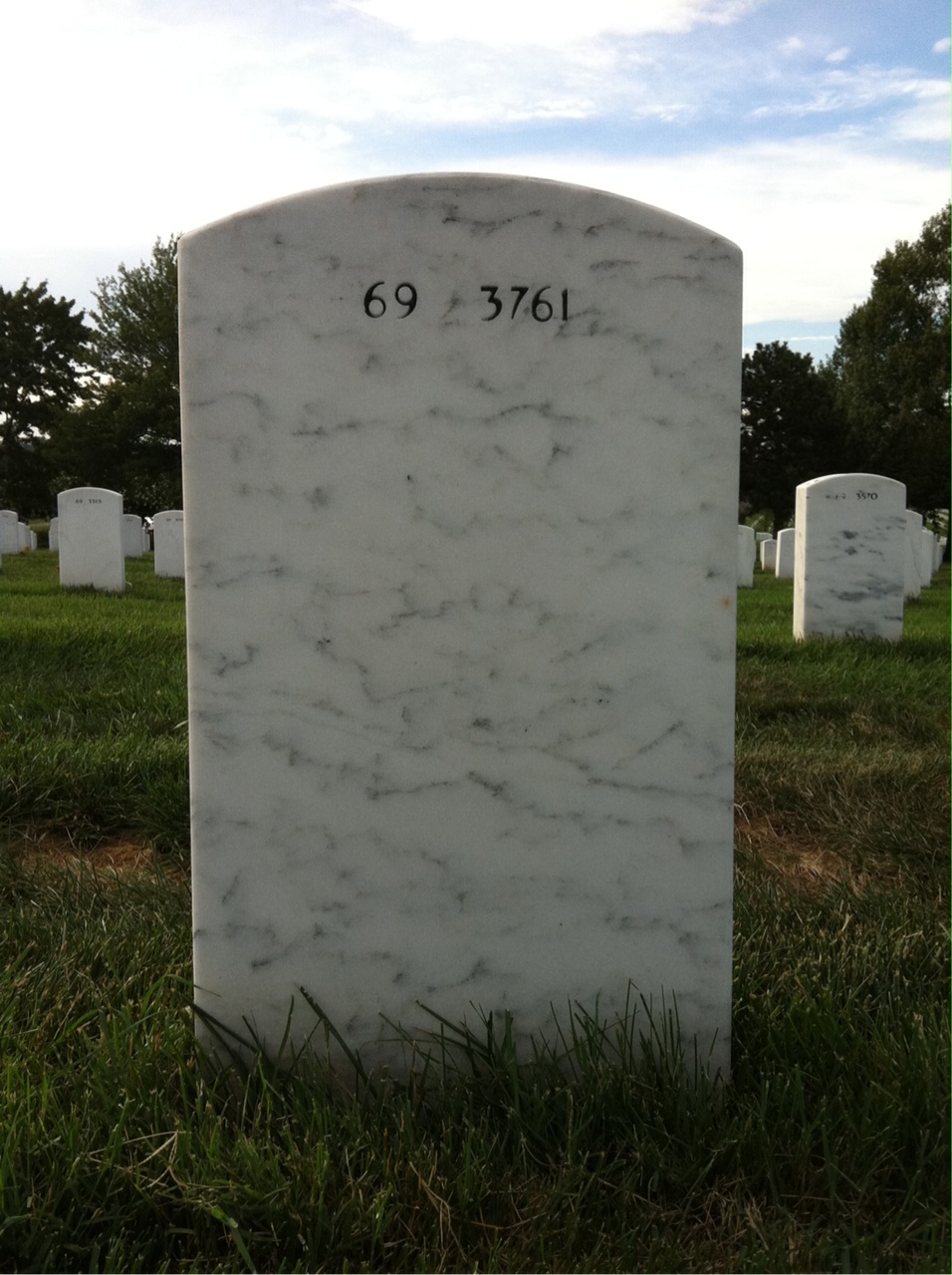Back of headstone — Dennis Mccarthy