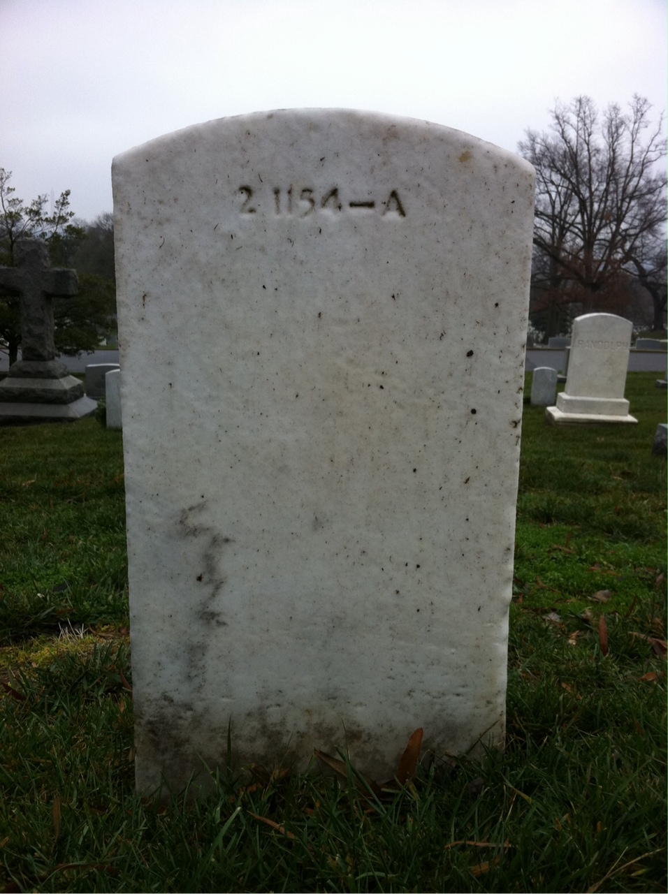 Back of headstone — Eugene Moodispaw