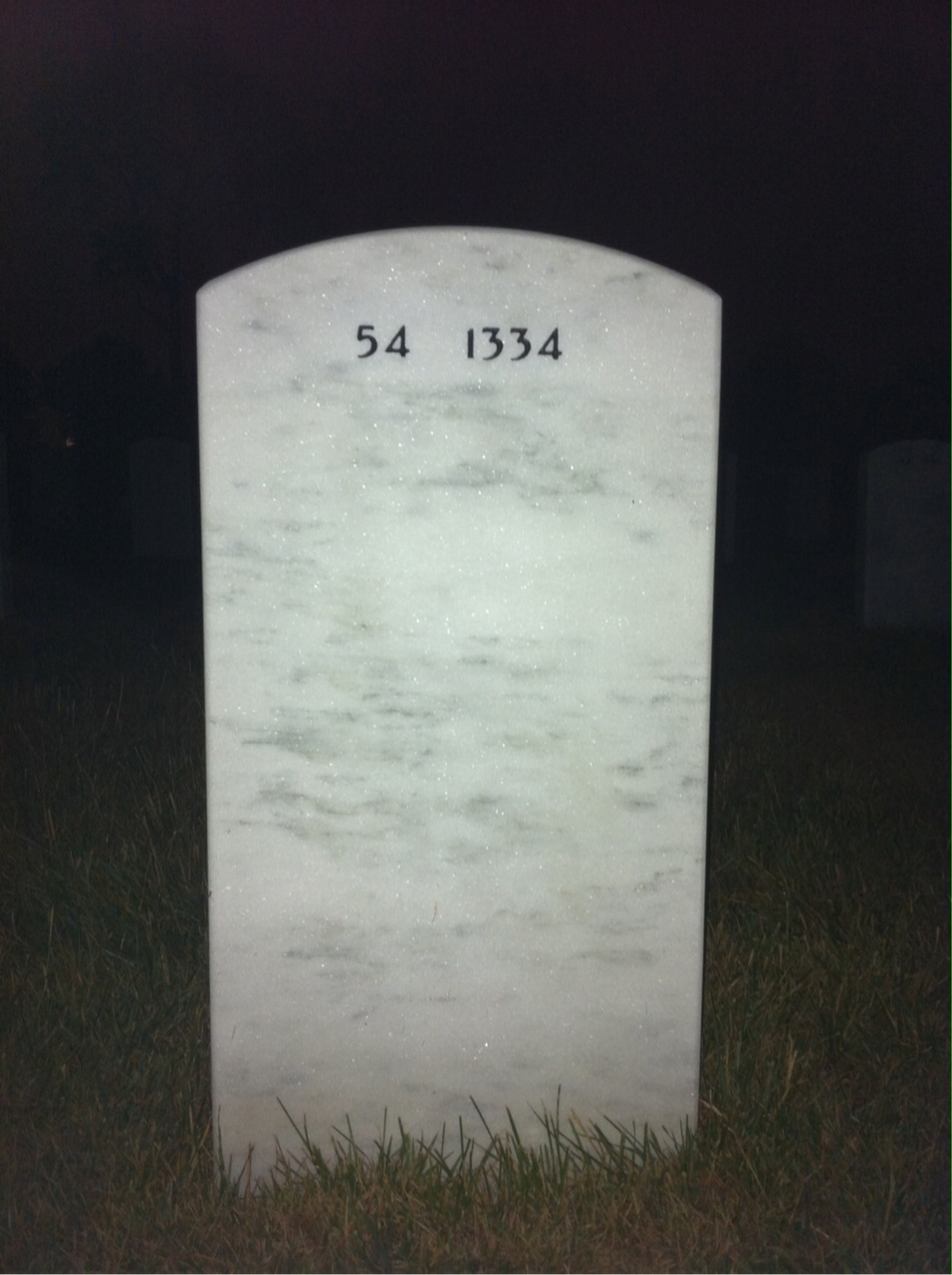 Back of headstone — Robert Kociemba
