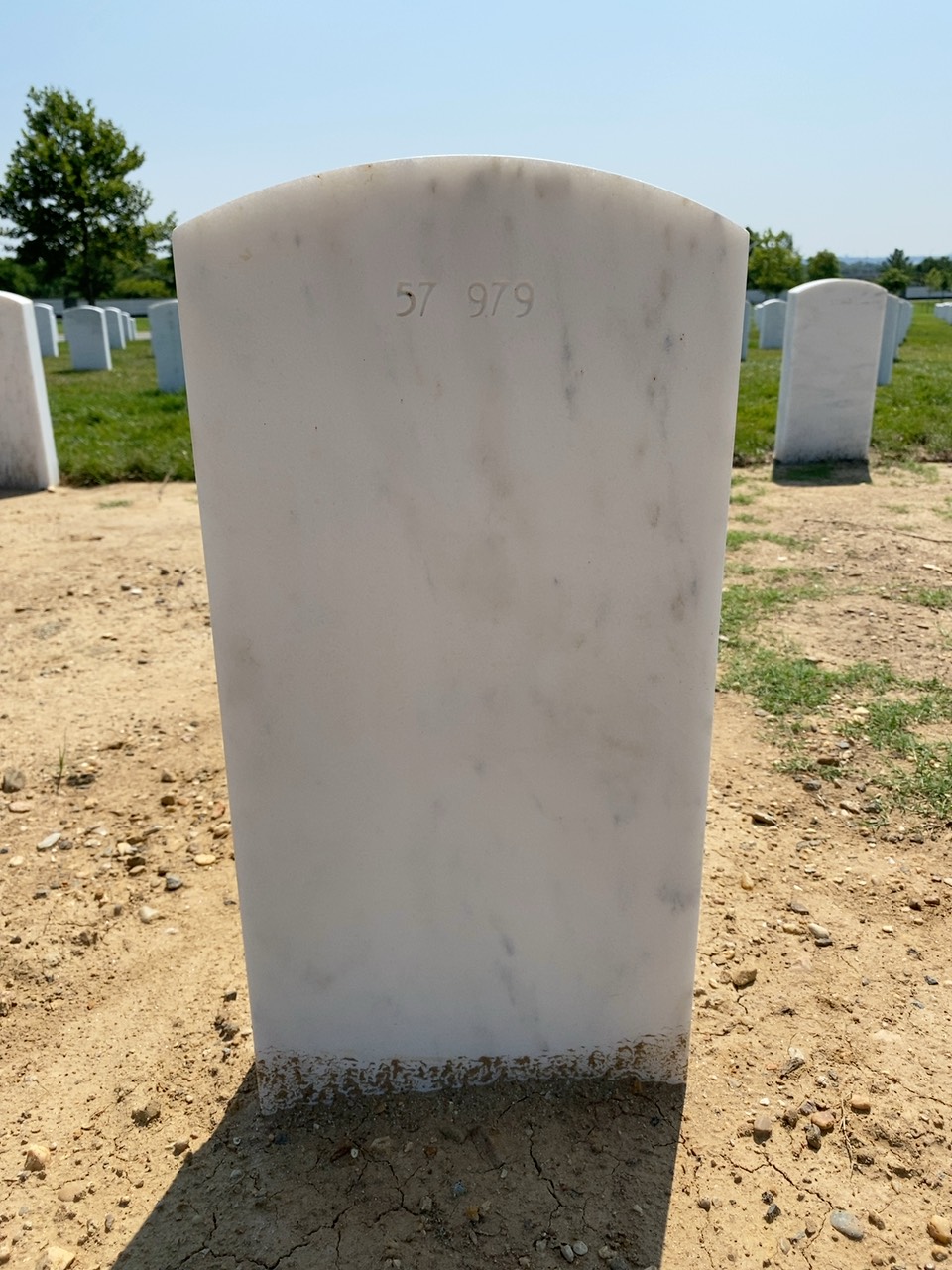 Back of headstone — Stephen Mowe