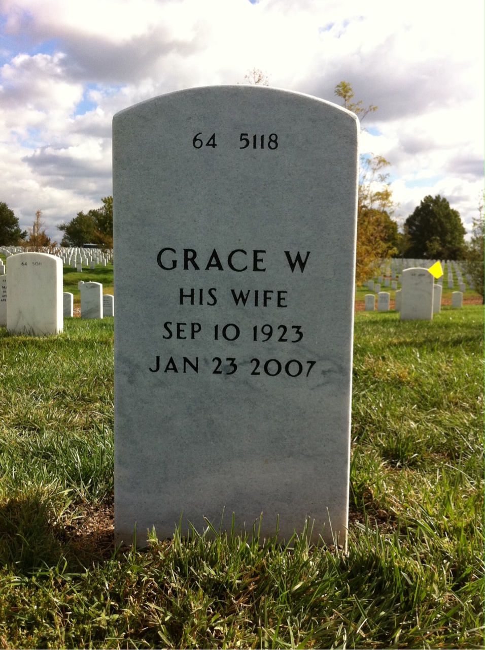 Back of headstone — Dallas Pilliod