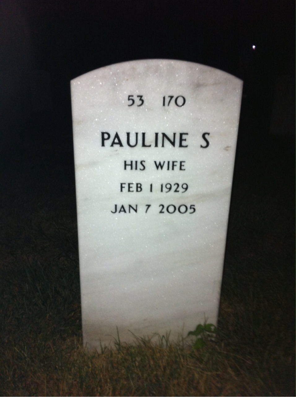 Back of headstone — Rodney Reynolds