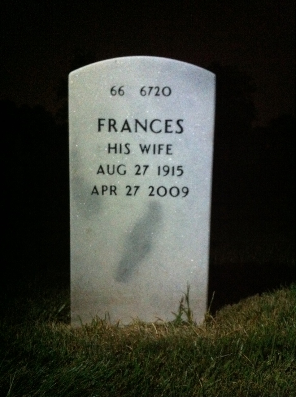 Back of headstone — Raymond Ritchel