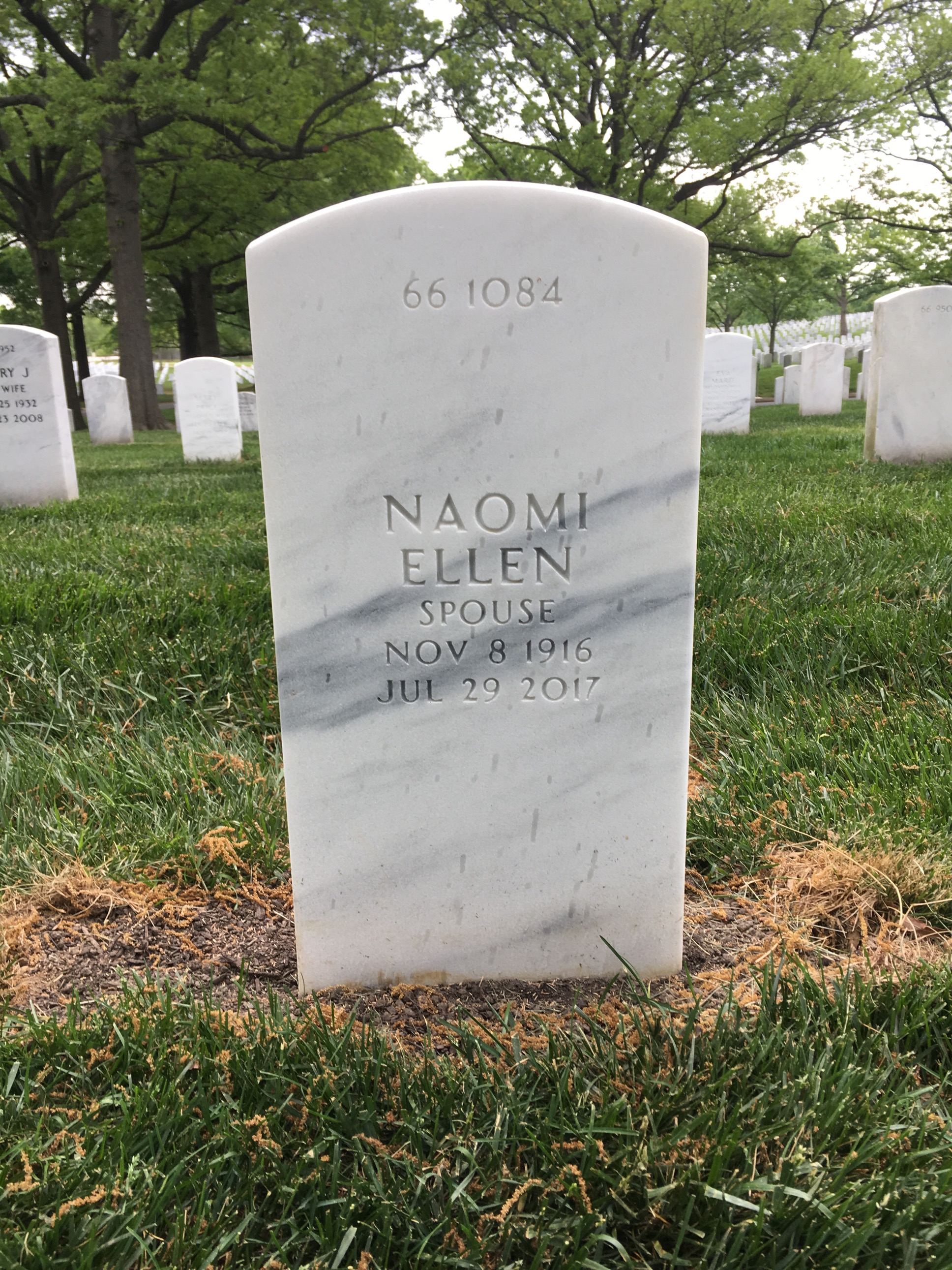 Back of headstone — Robert Herndon