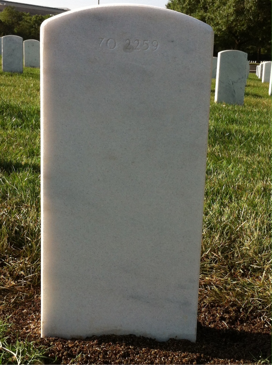 Back of headstone — Joseph Askounes