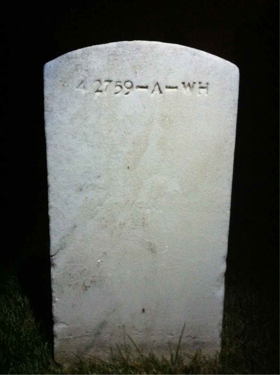 Back of headstone — Edith Beebe