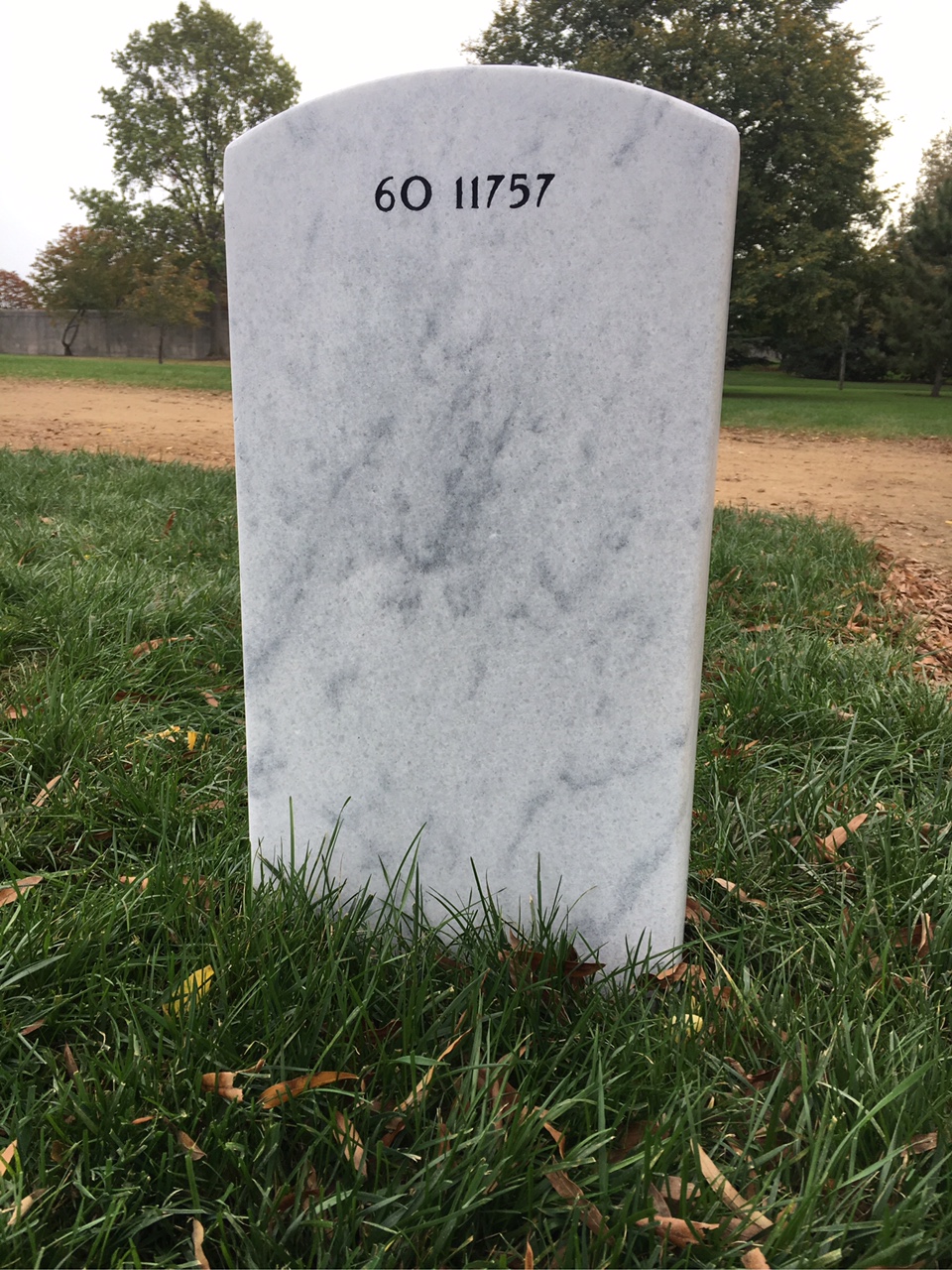 Back of headstone — John Archer