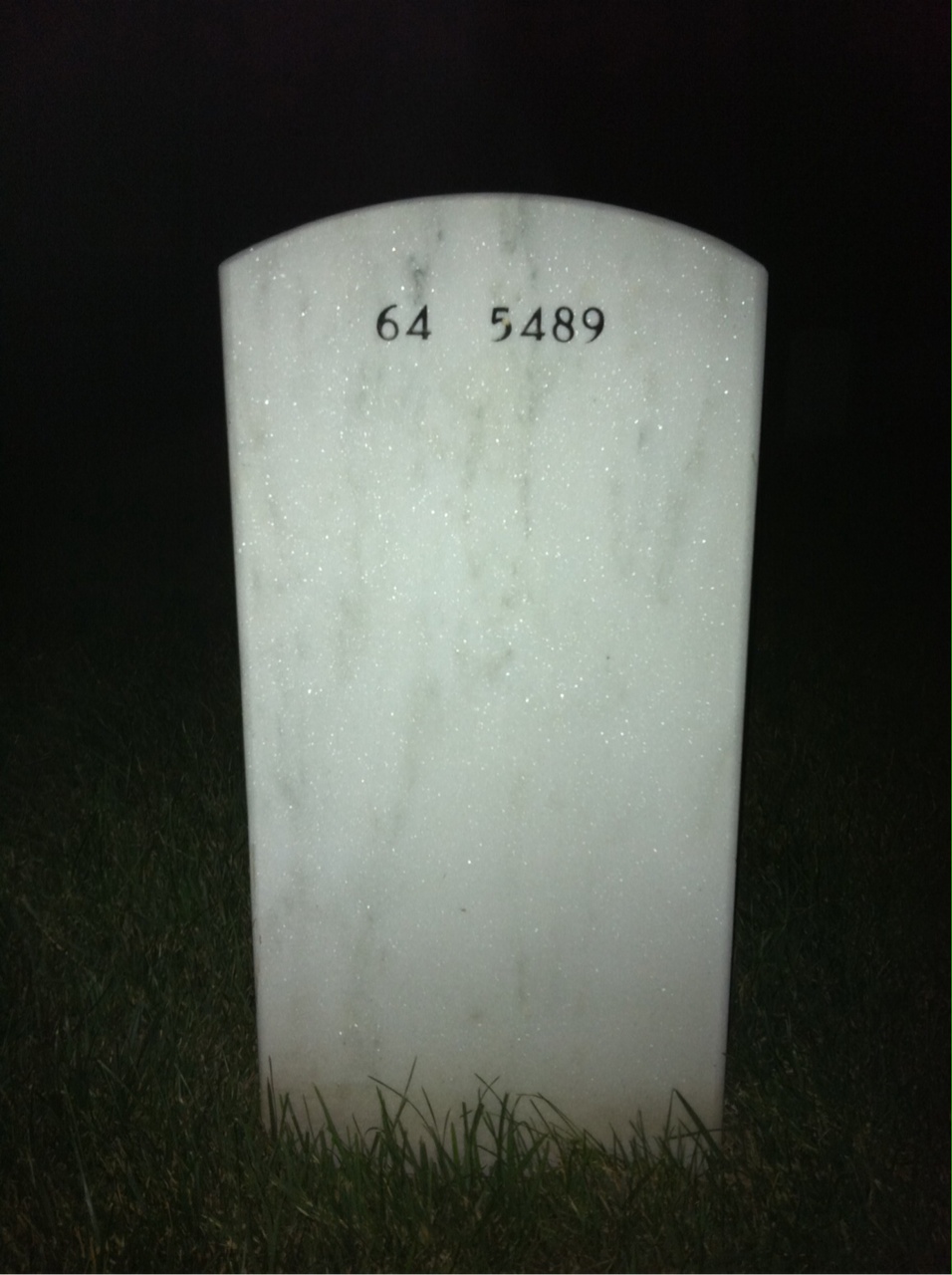 Back of headstone — Charles Joseph