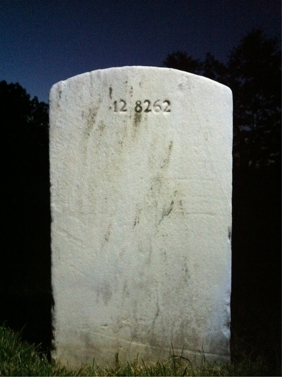 Back of headstone — William Everett Gardner