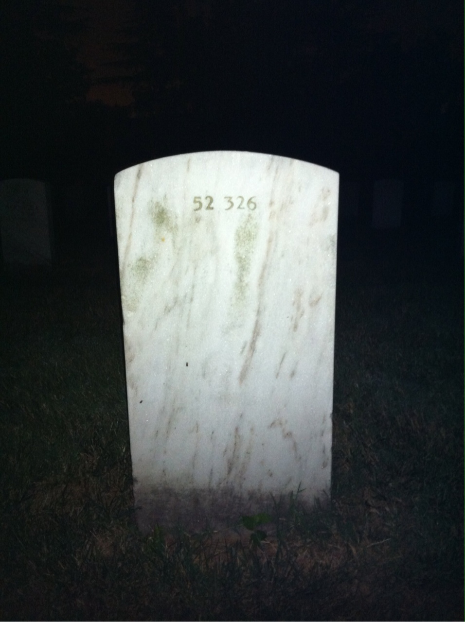 Back of headstone — William Moore