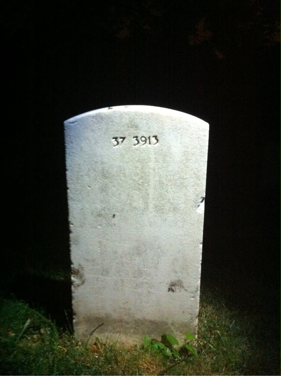 Back of headstone — Cullen Middleditch
