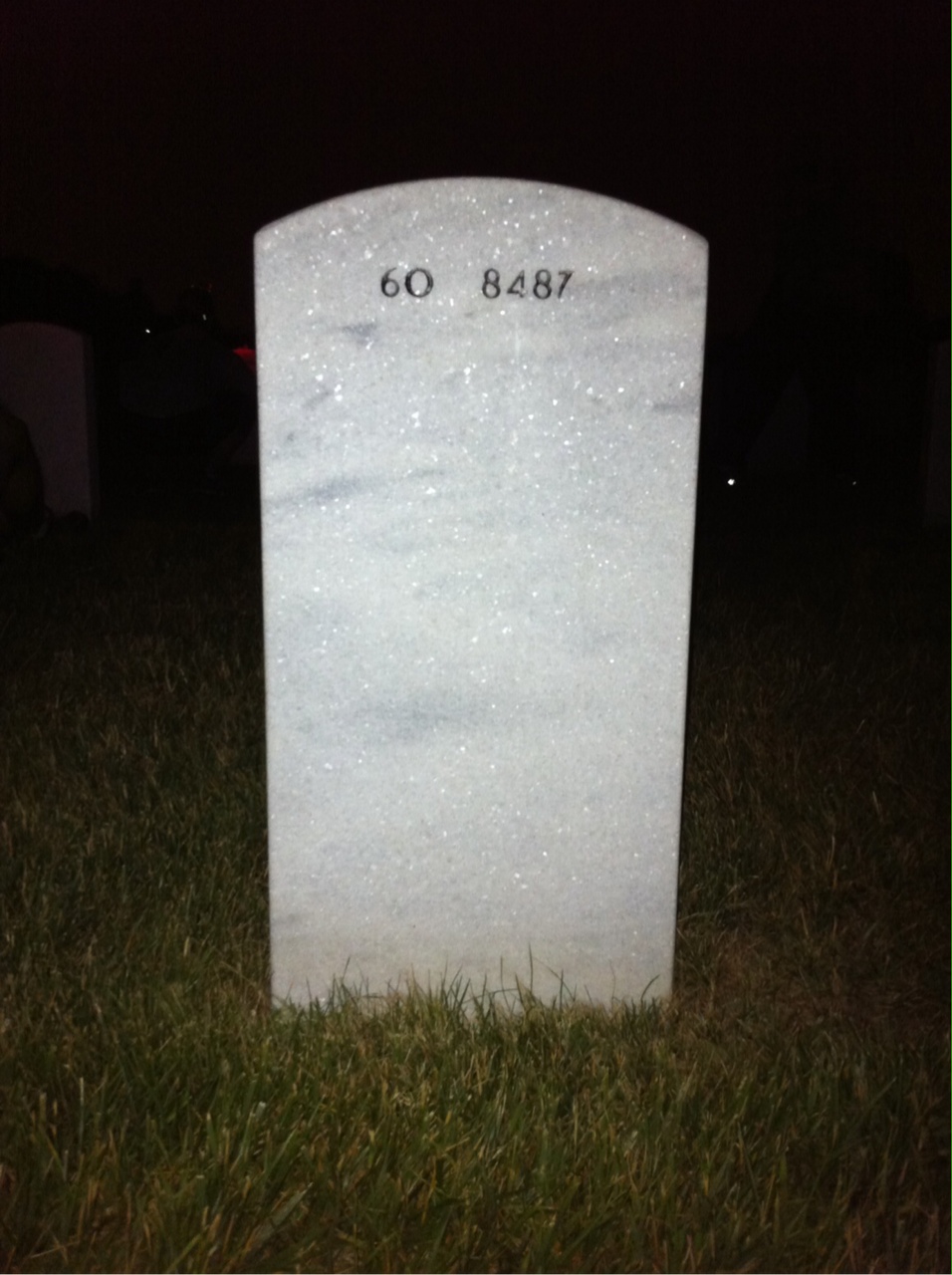 Back of headstone — Everett Dominey