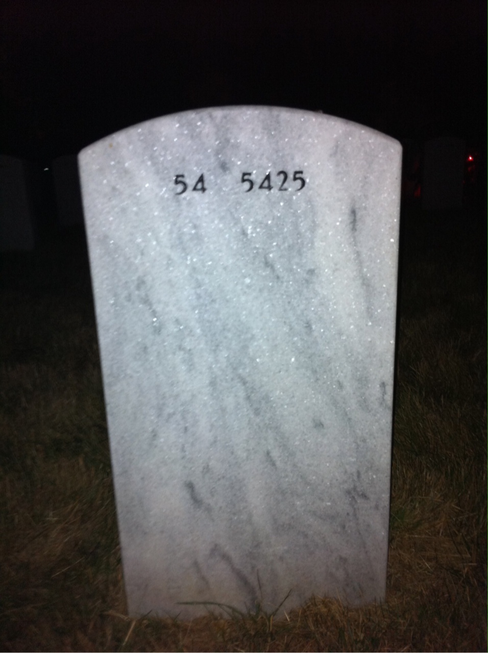 Back of headstone — Alexander Deshazo