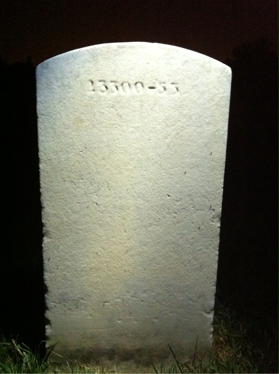 Back of headstone — Ford Mueller