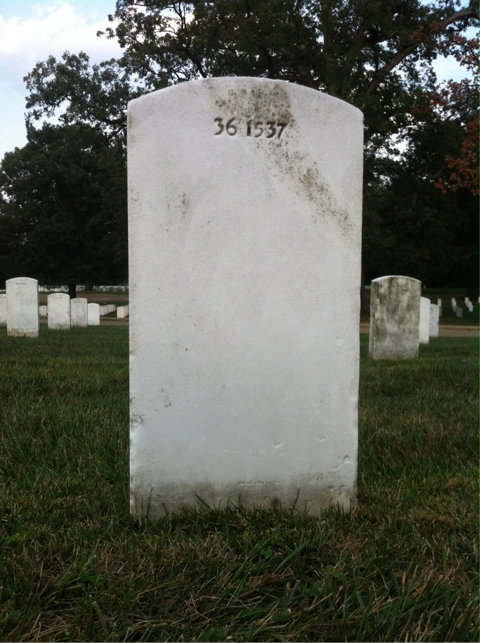 Back of headstone — Thomas Mcnamara