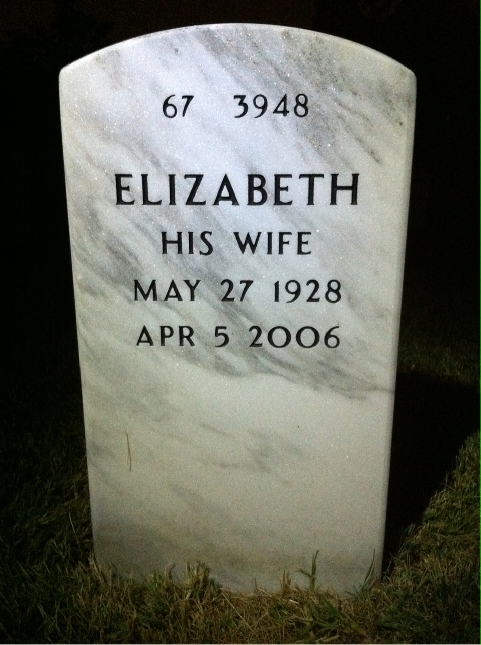 Back of headstone — James Montgomery
