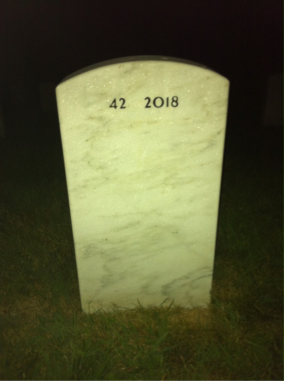 Back of headstone — Joseph Fisher