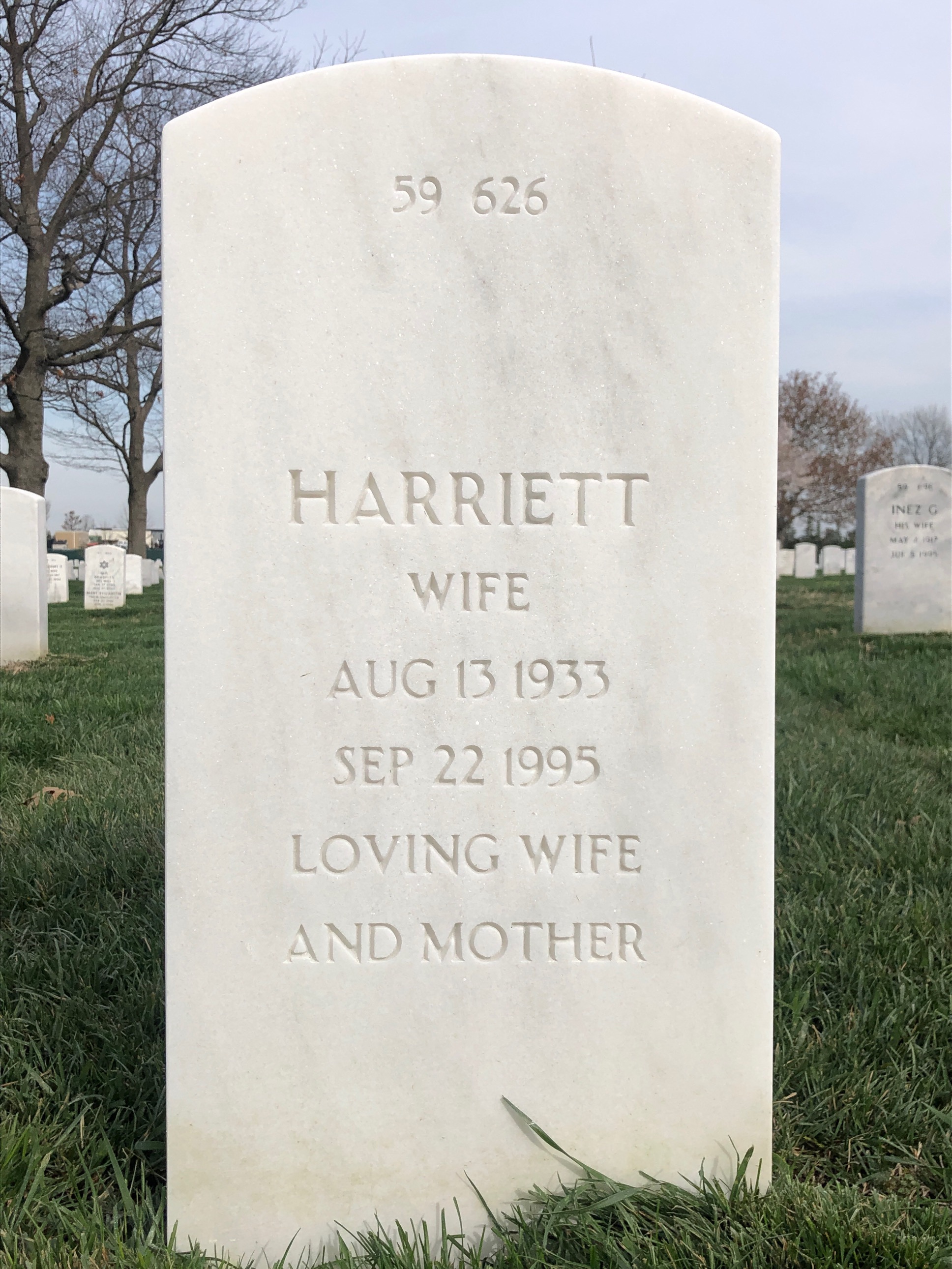 Back of headstone — Paul Baker