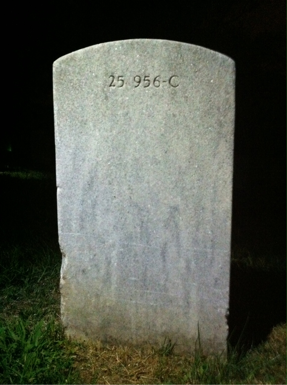 Back of headstone — William Mckanna