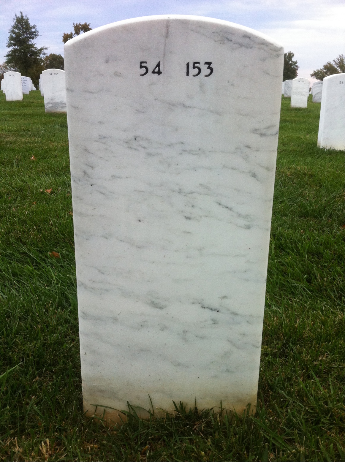 Back of headstone — Earl Terwilliger
