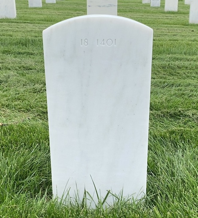 Back of headstone — John Mulherin