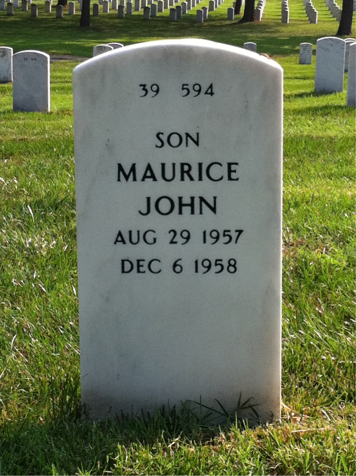 Back of headstone — Francis Middleton