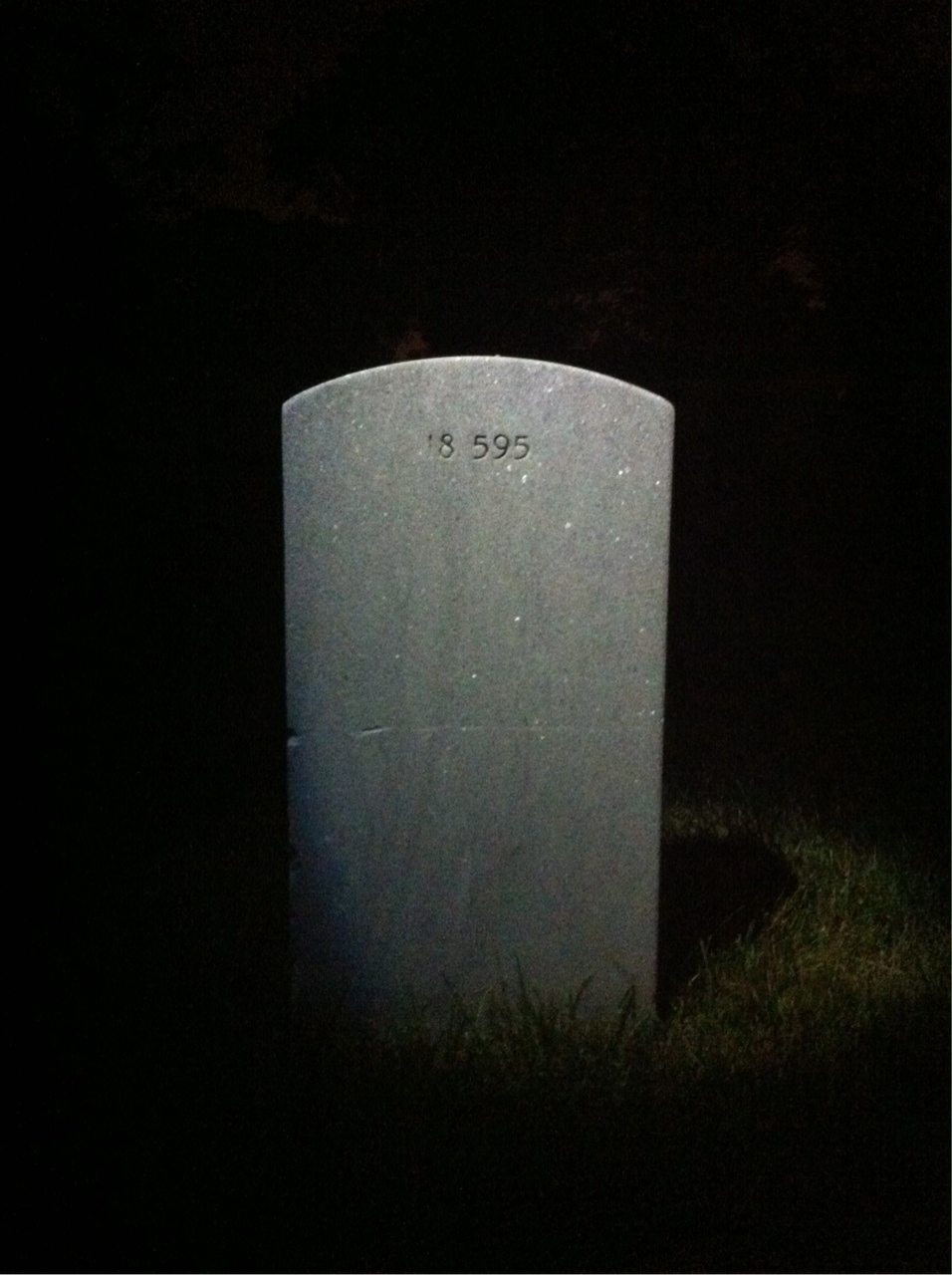 Back of headstone — Mabry Atkins