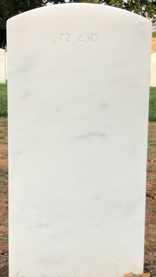 Back of headstone — Stuart Evans