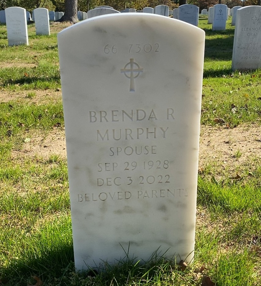 Back of headstone — John Murphy