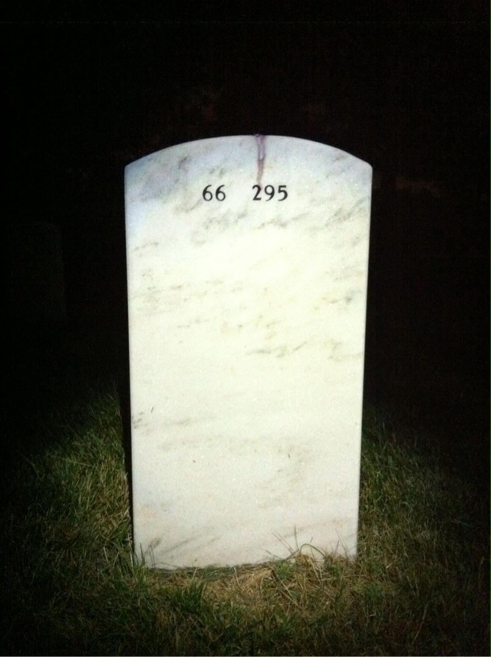 Back of headstone — Tommie Mcelhaney