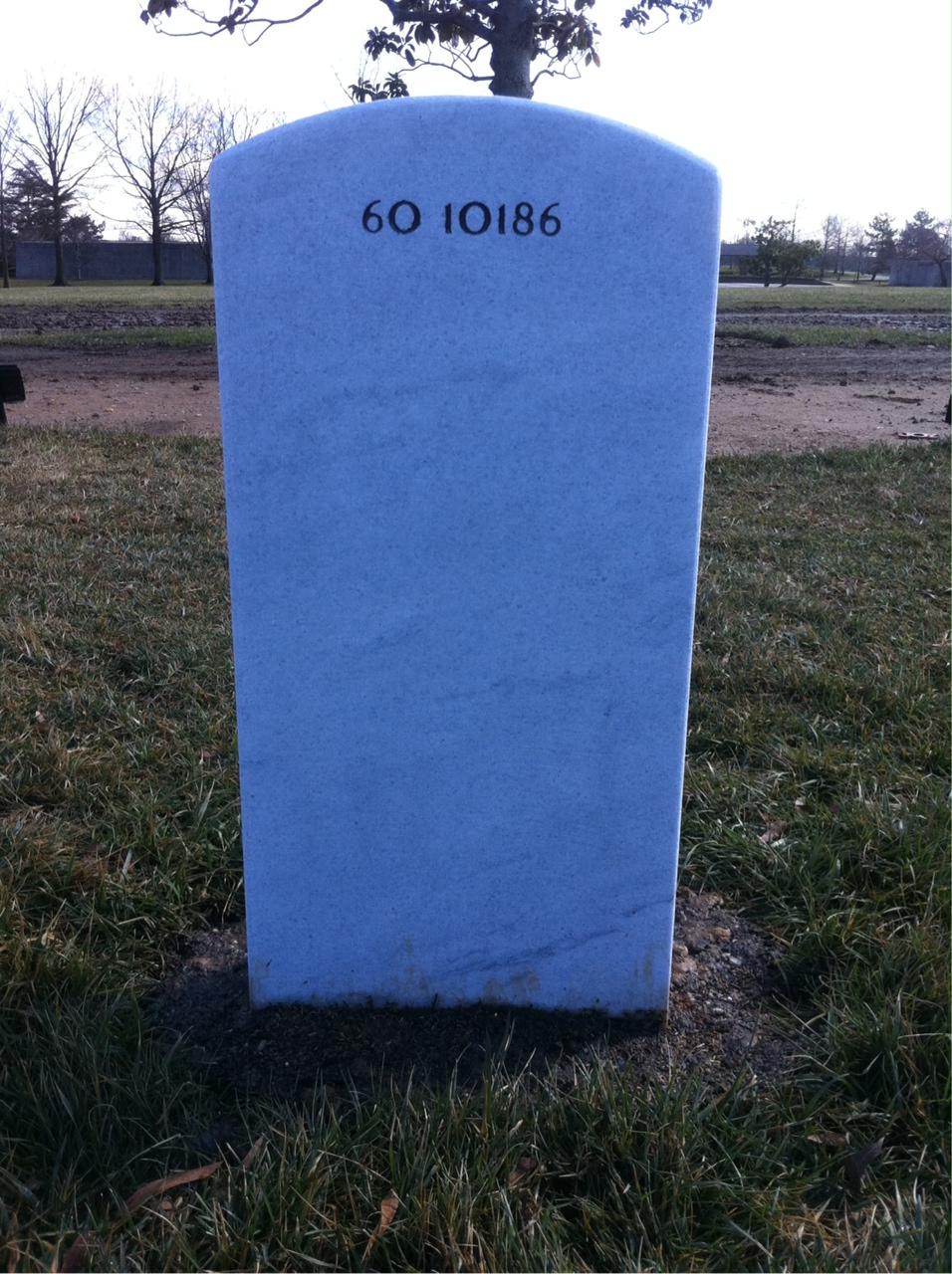 Back of headstone — Michael Morton