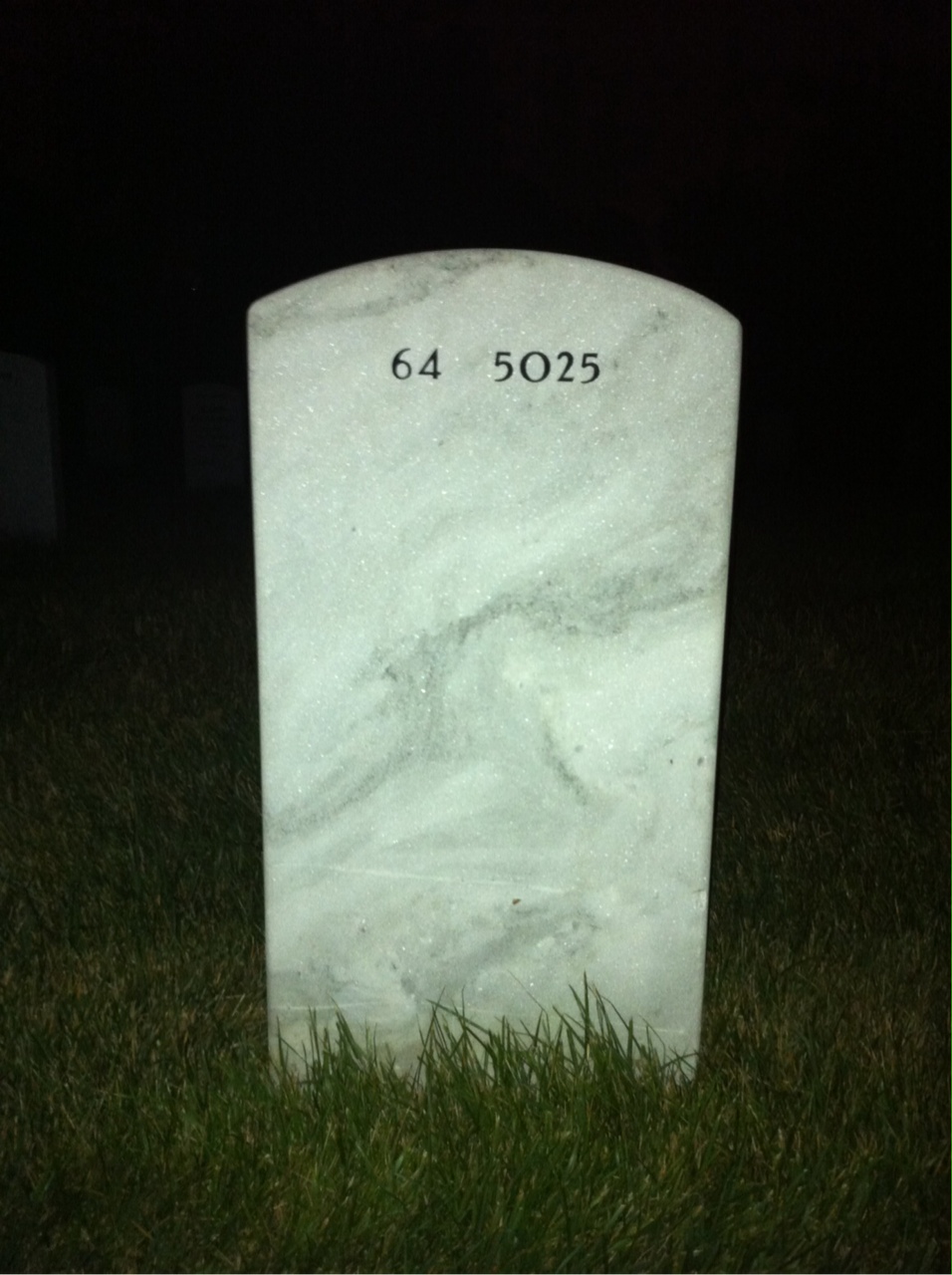 Back of headstone — John Dermody