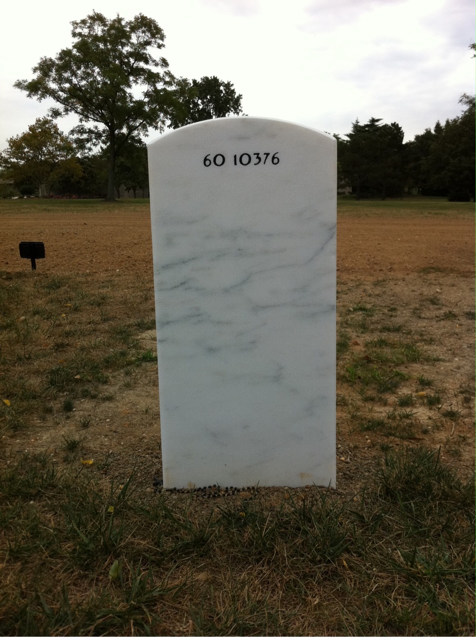 Back of headstone — Timothy Charles Updike